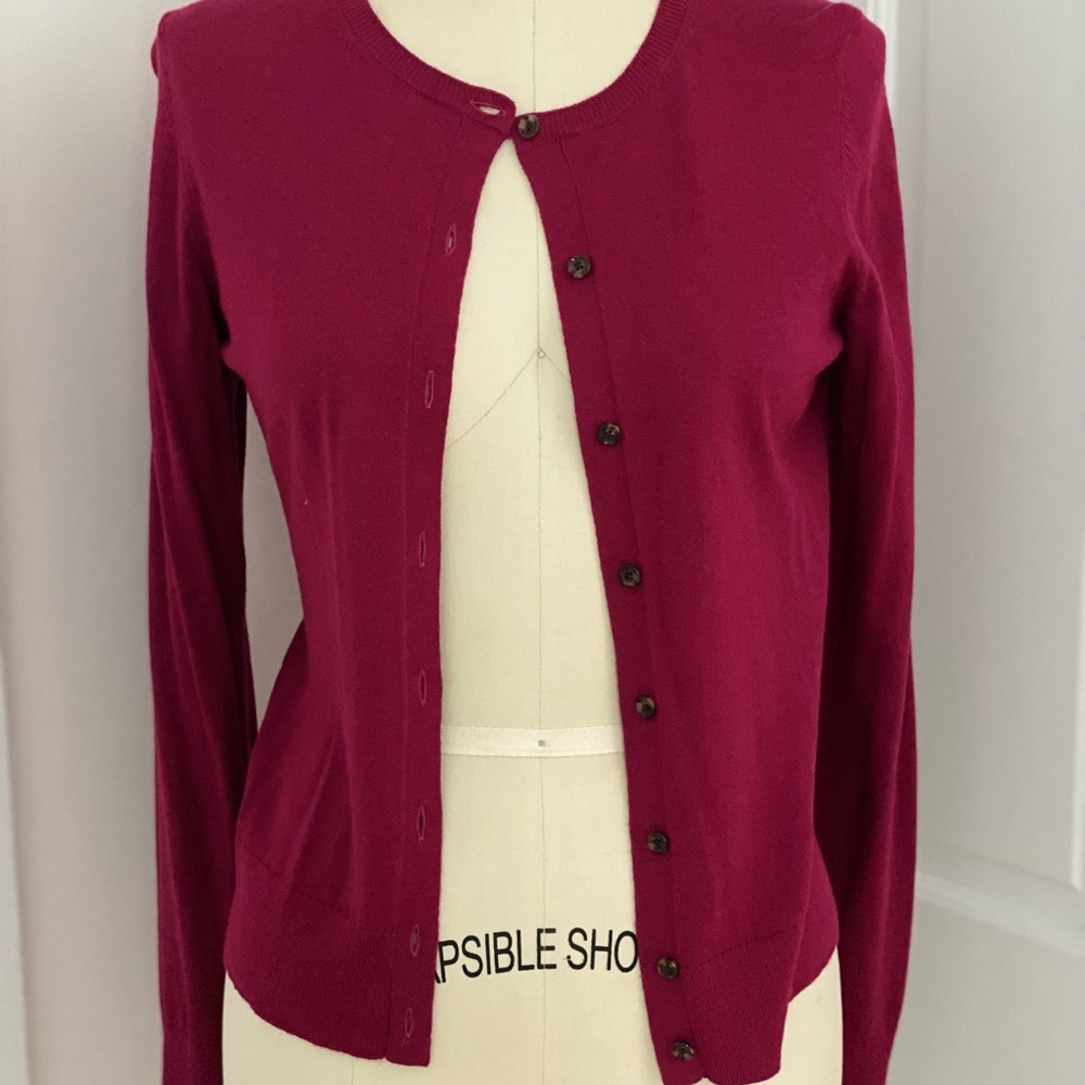 Your new go-to maroon cardigan